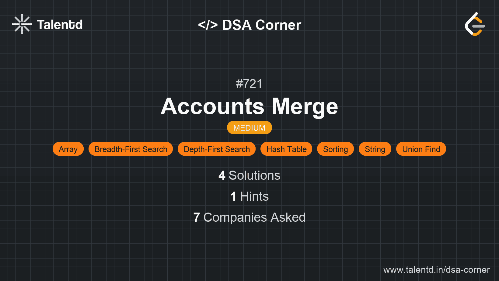 Problem visualization for Accounts Merge