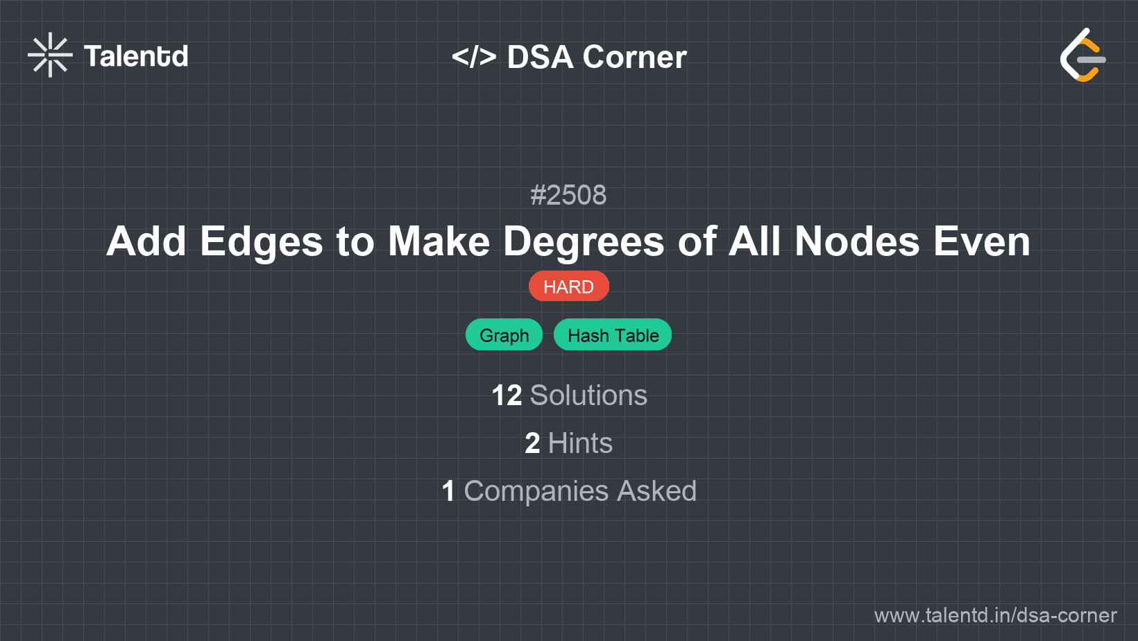 Problem visualization for Add Edges to Make Degrees of All Nodes Even
