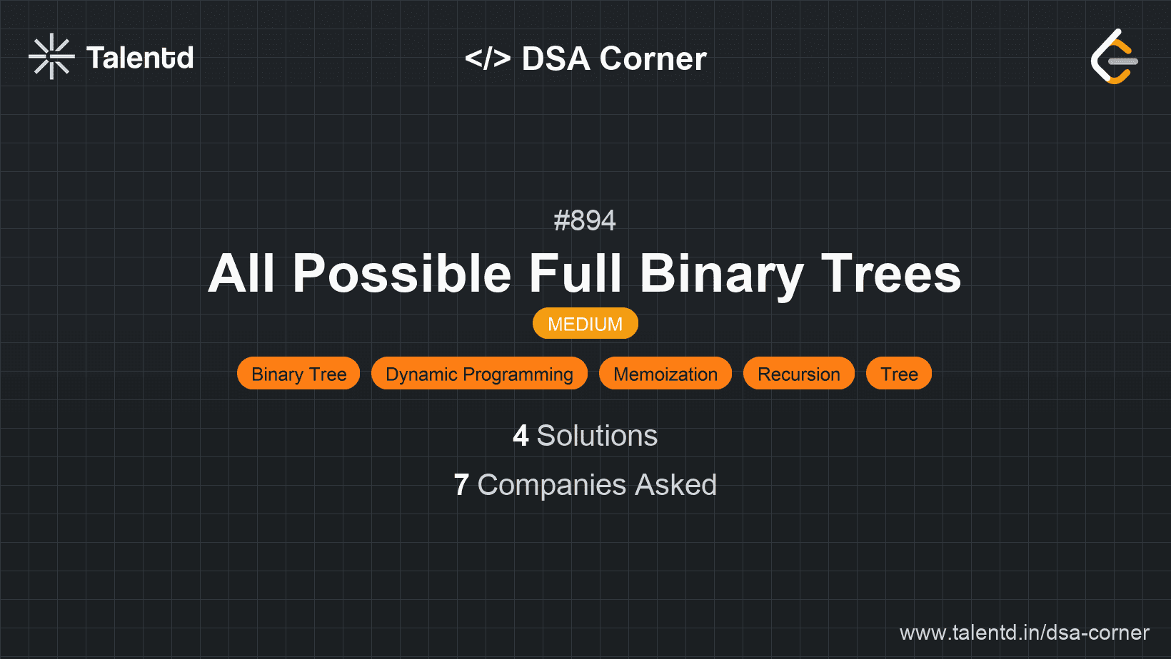 Problem visualization for All Possible Full Binary Trees