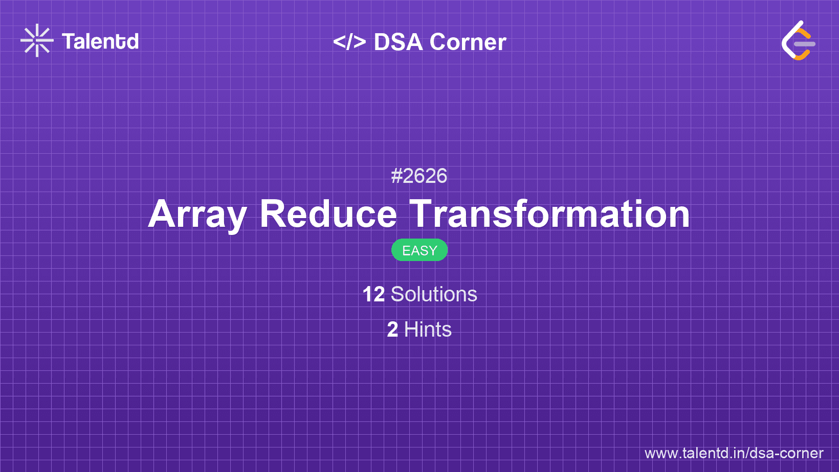 Problem visualization for Array Reduce Transformation
