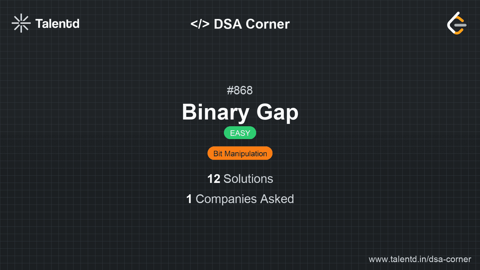 Problem visualization for Binary Gap