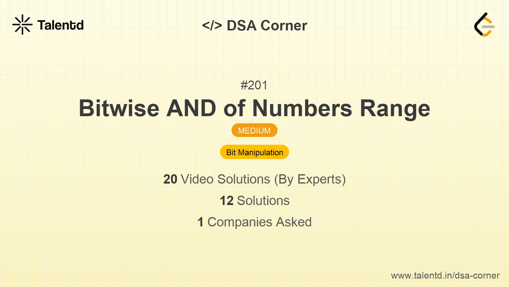 Problem visualization for Bitwise AND of Numbers Range