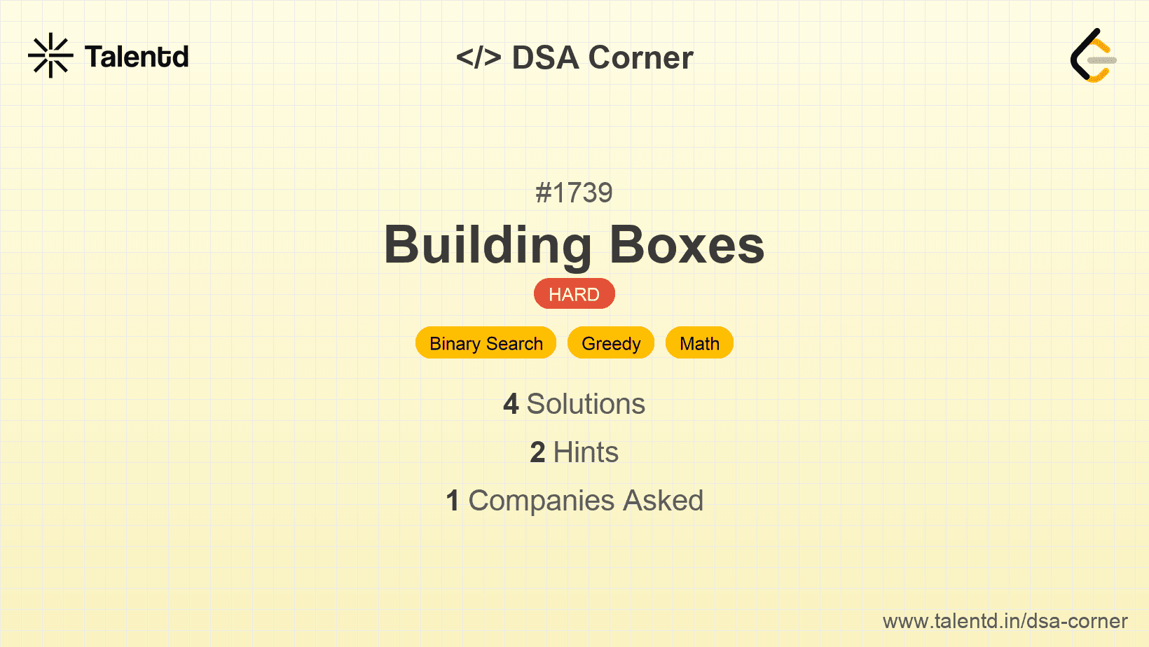 Problem visualization for Building Boxes