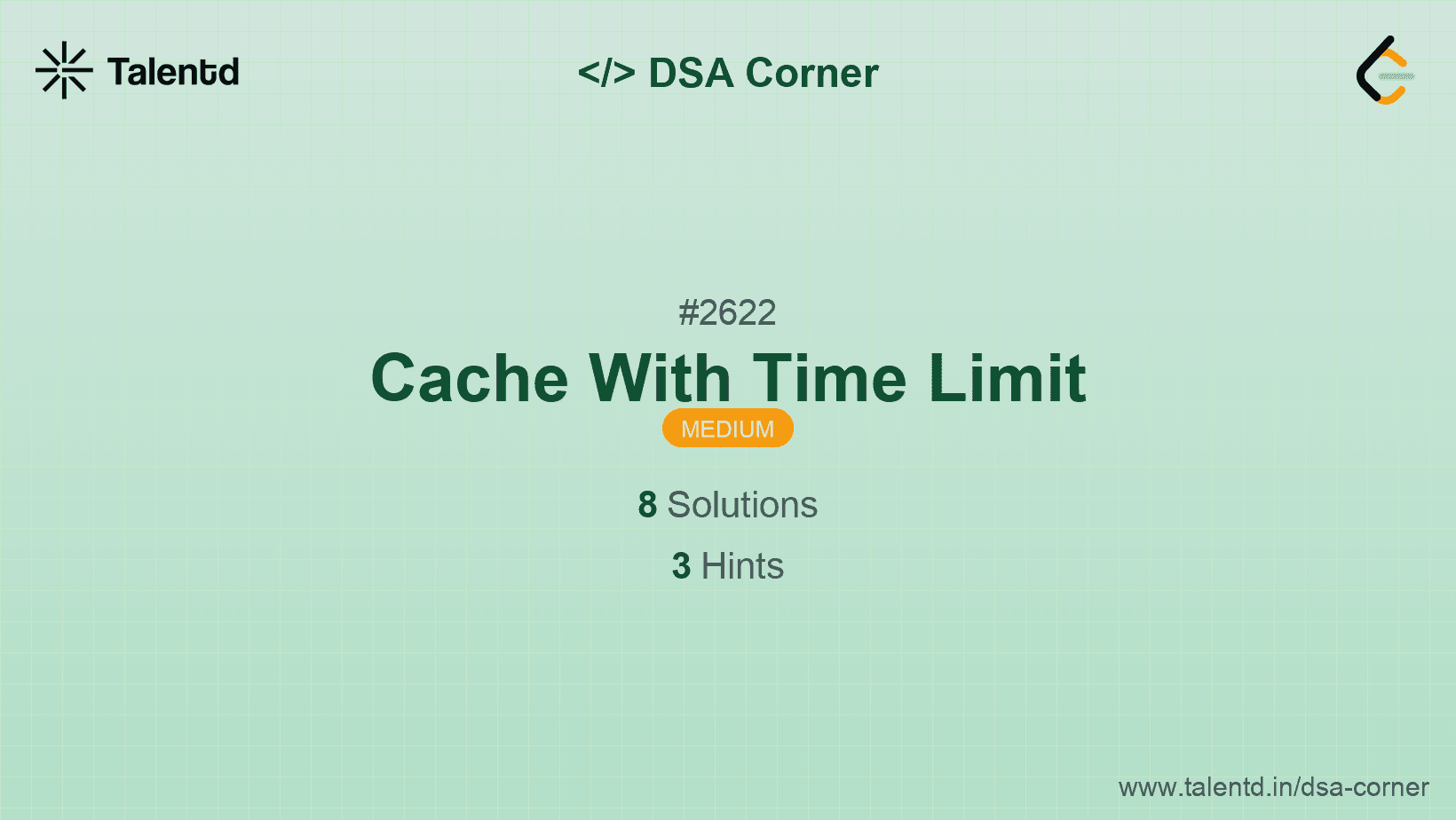 Problem visualization for Cache With Time Limit