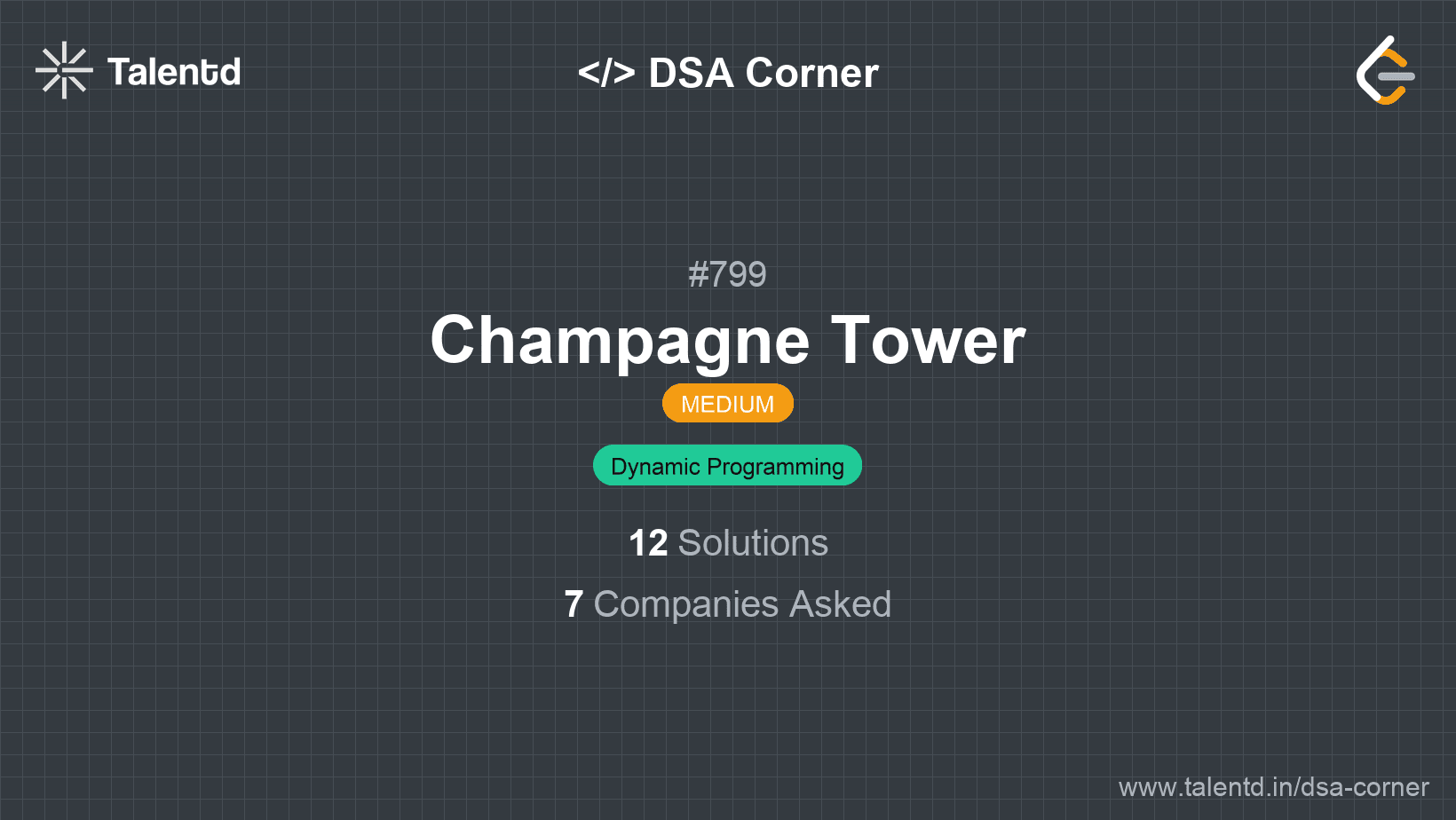 Problem visualization for Champagne Tower