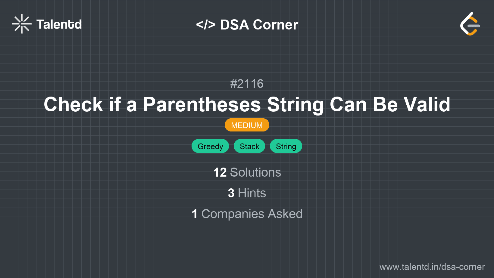 Problem visualization for Check if a Parentheses String Can Be Valid