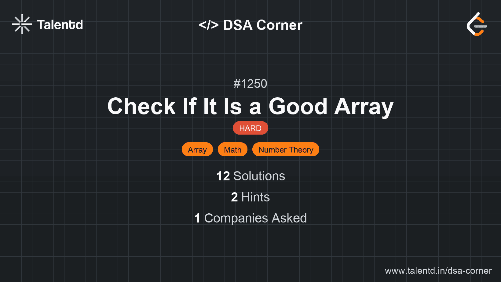 Problem visualization for Check If It Is a Good Array