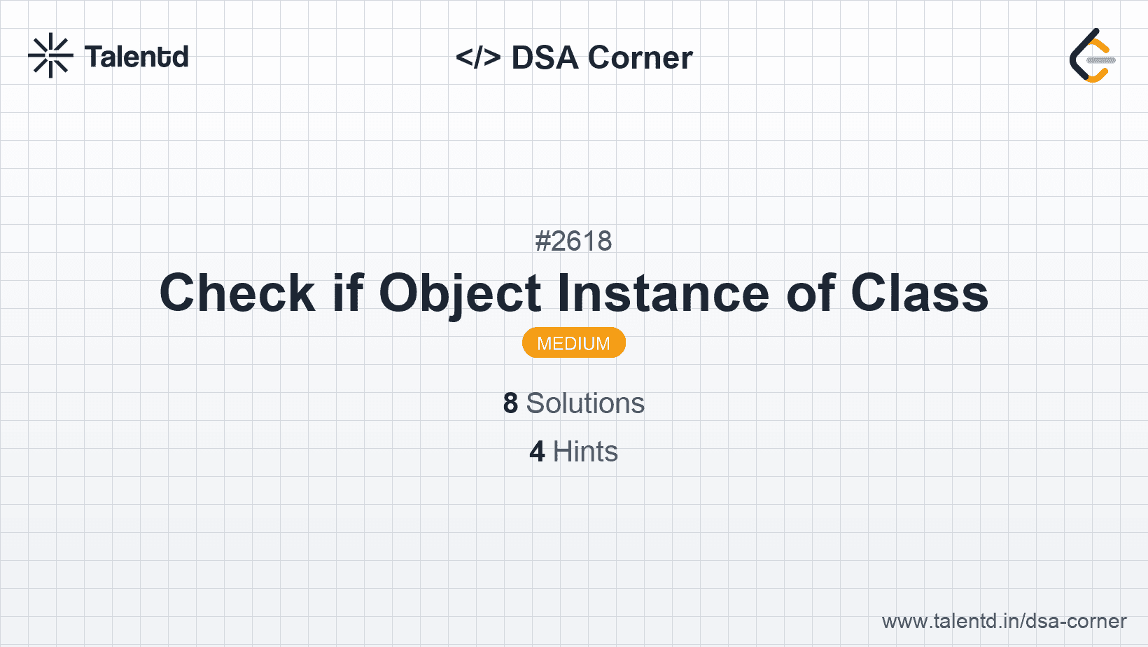 Problem visualization for Check if Object Instance of Class