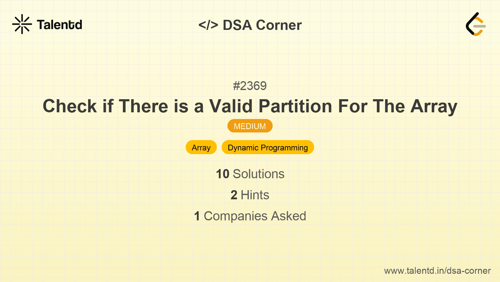 Problem visualization for Check if There is a Valid Partition For The Array