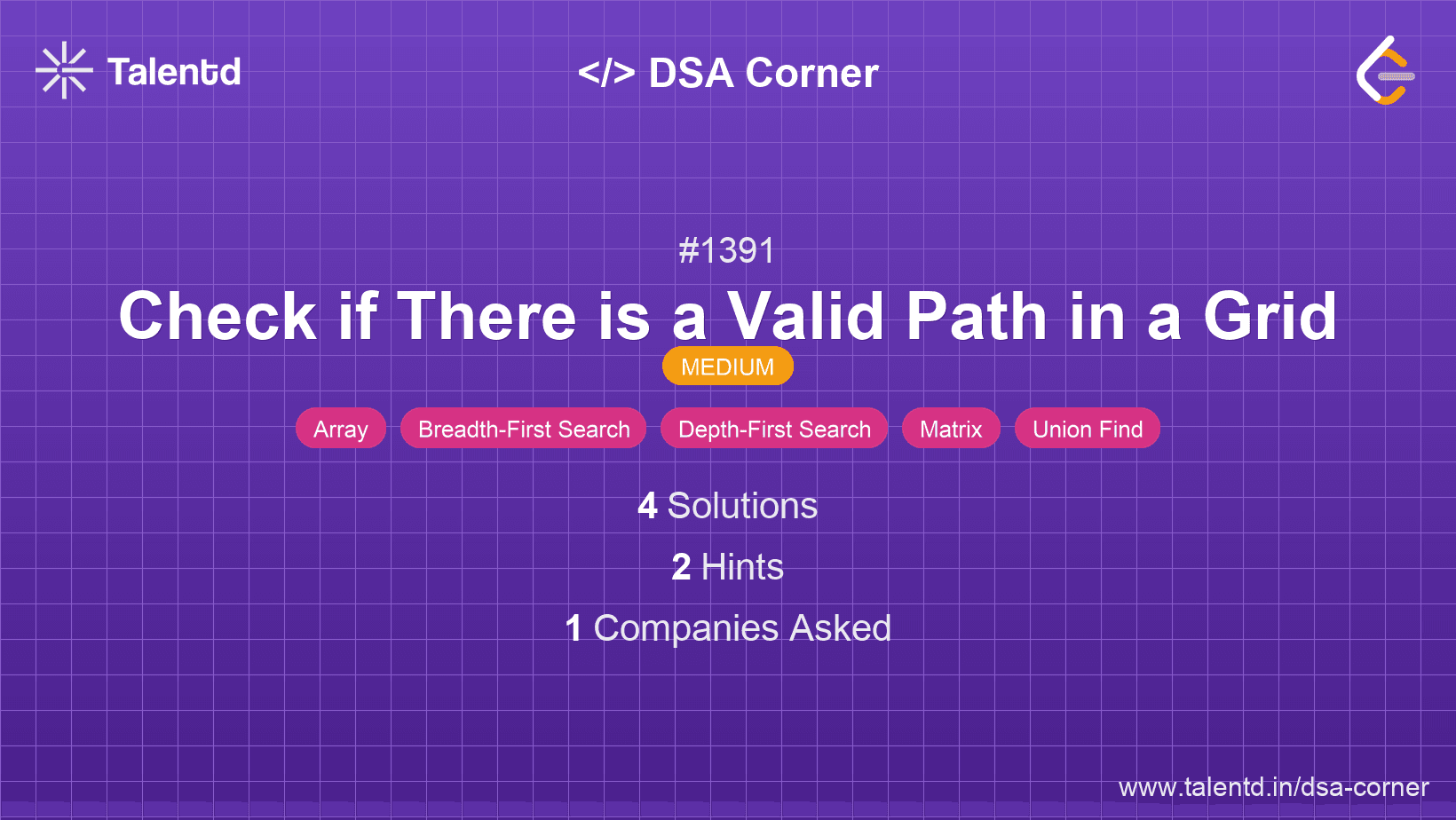 Problem visualization for Check if There is a Valid Path in a Grid