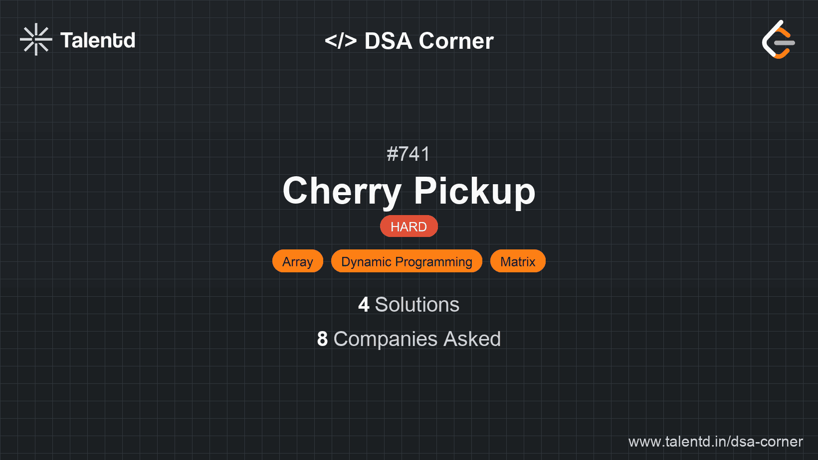 Problem visualization for Cherry Pickup