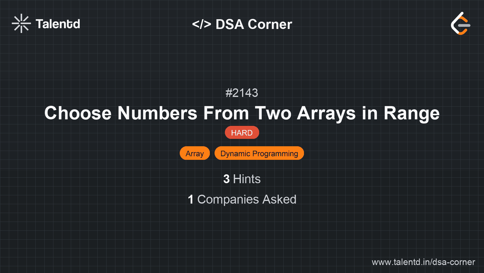 Problem visualization for Choose Numbers From Two Arrays in Range