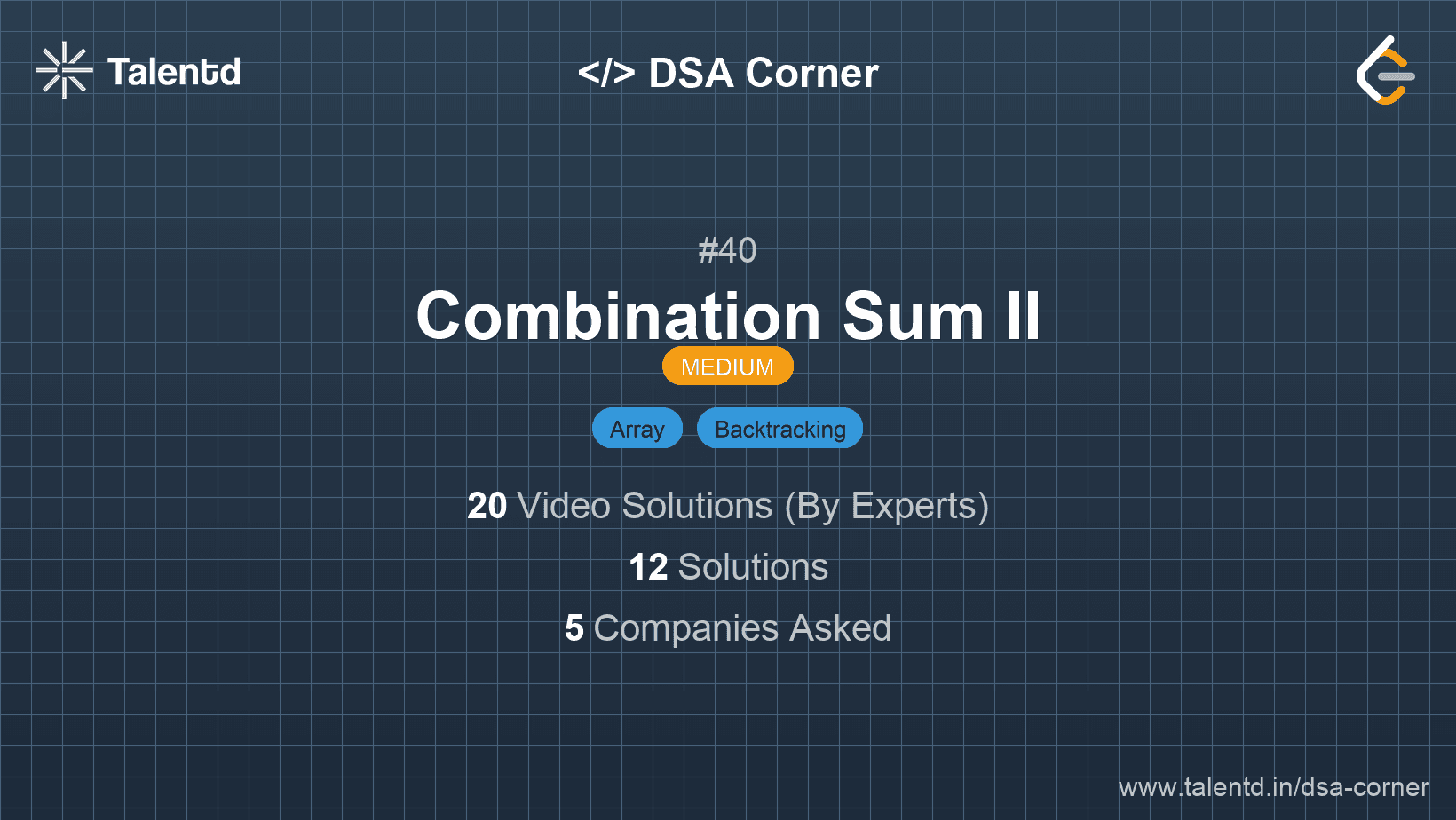 Problem visualization for Combination Sum II