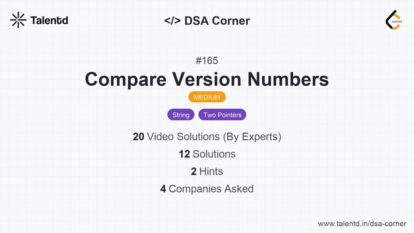 Problem visualization for Compare Version Numbers
