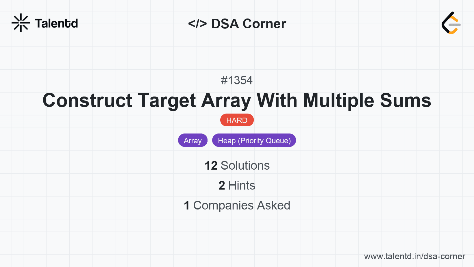 Problem visualization for Construct Target Array With Multiple Sums