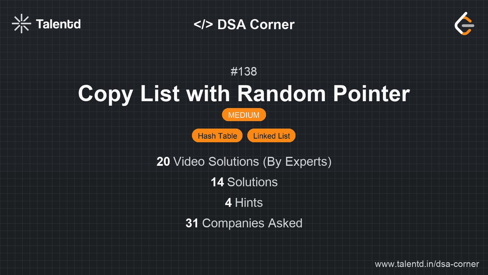 Problem visualization for Copy List with Random Pointer