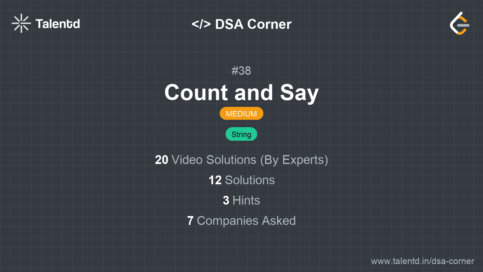 Problem visualization for Count and Say