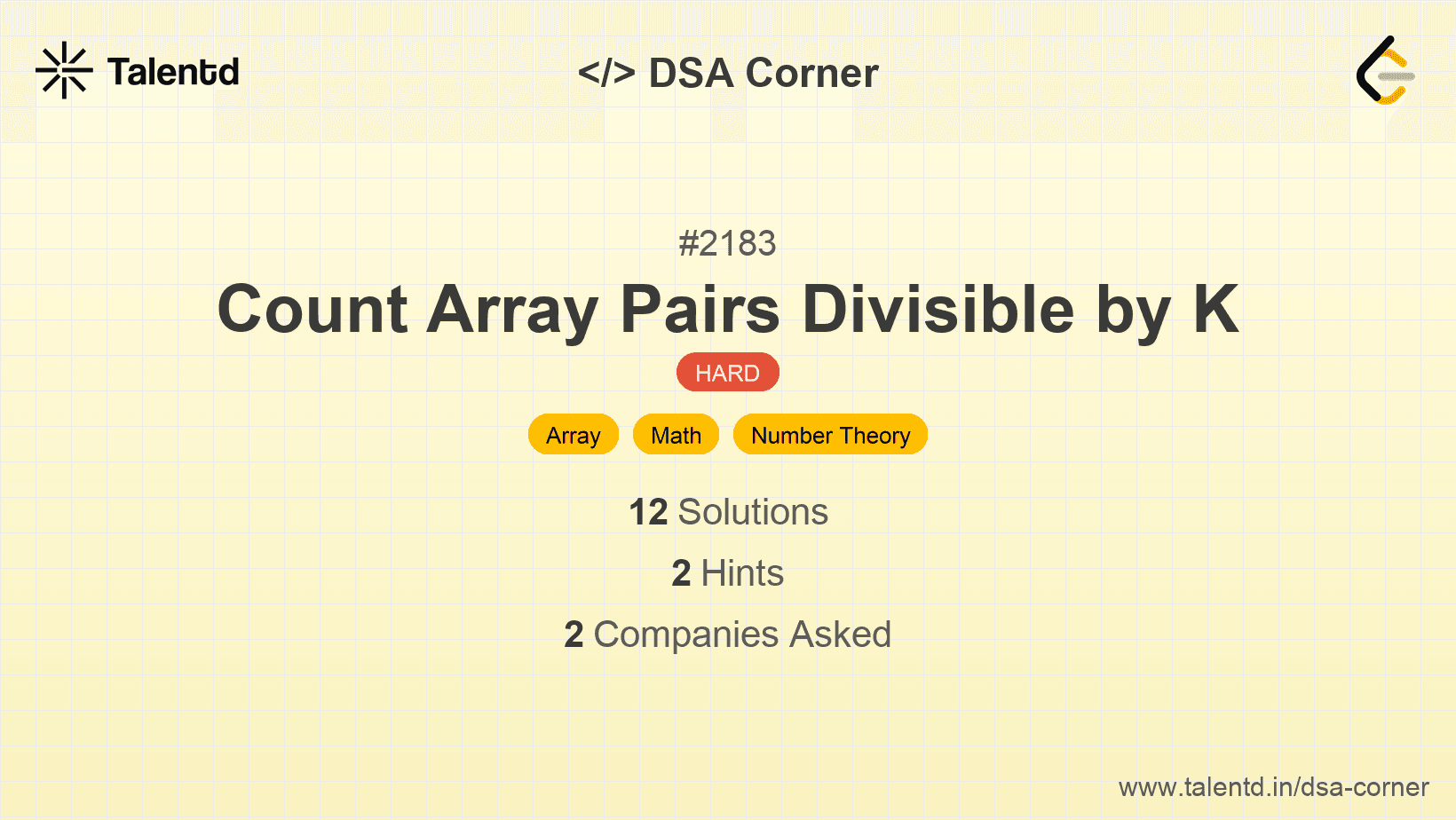 Problem visualization for Count Array Pairs Divisible by K