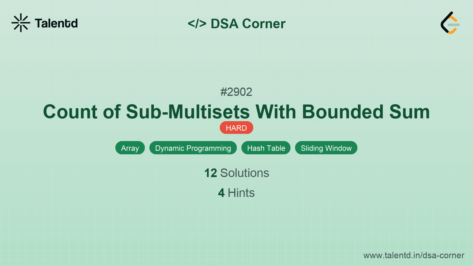 Problem visualization for Count of Sub-Multisets With Bounded Sum