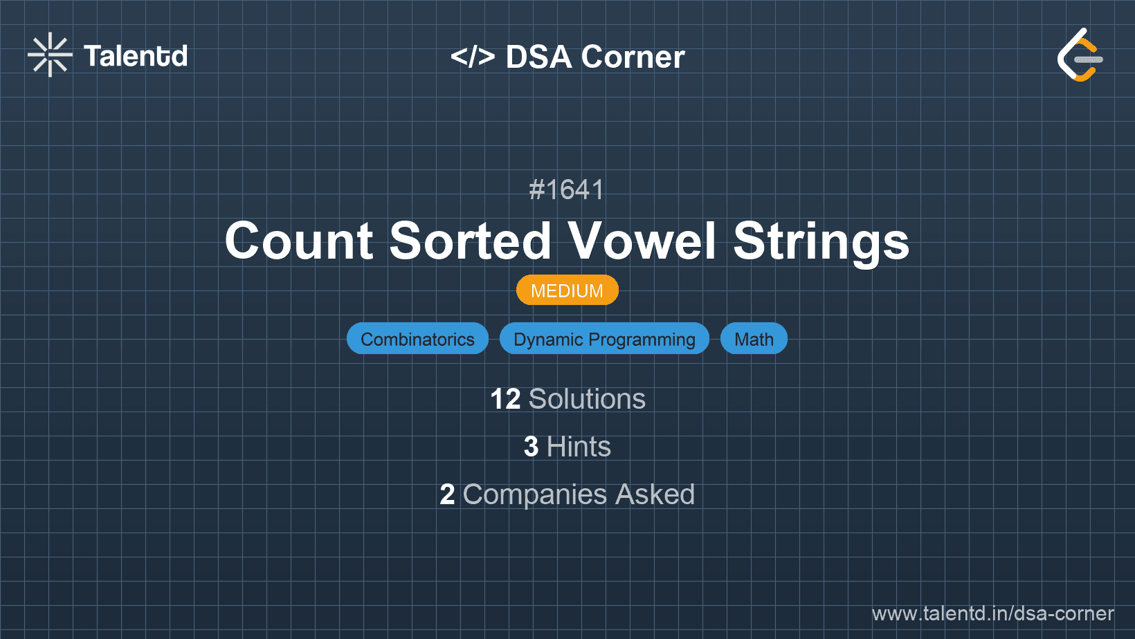 Problem visualization for Count Sorted Vowel Strings