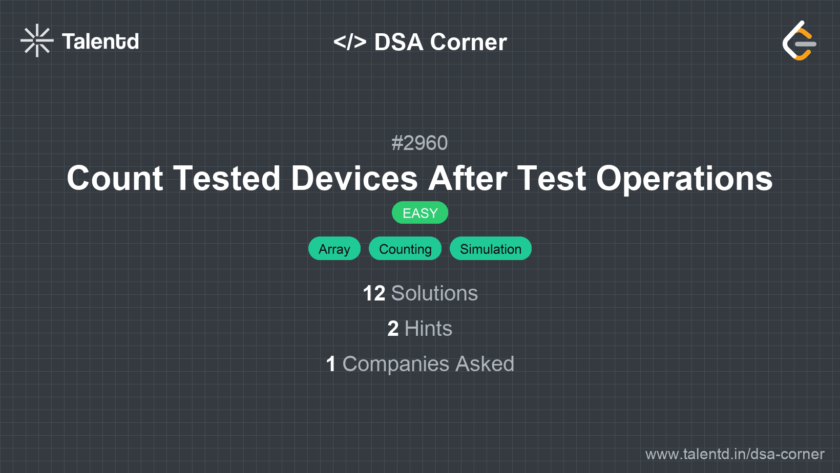 Problem visualization for Count Tested Devices After Test Operations
