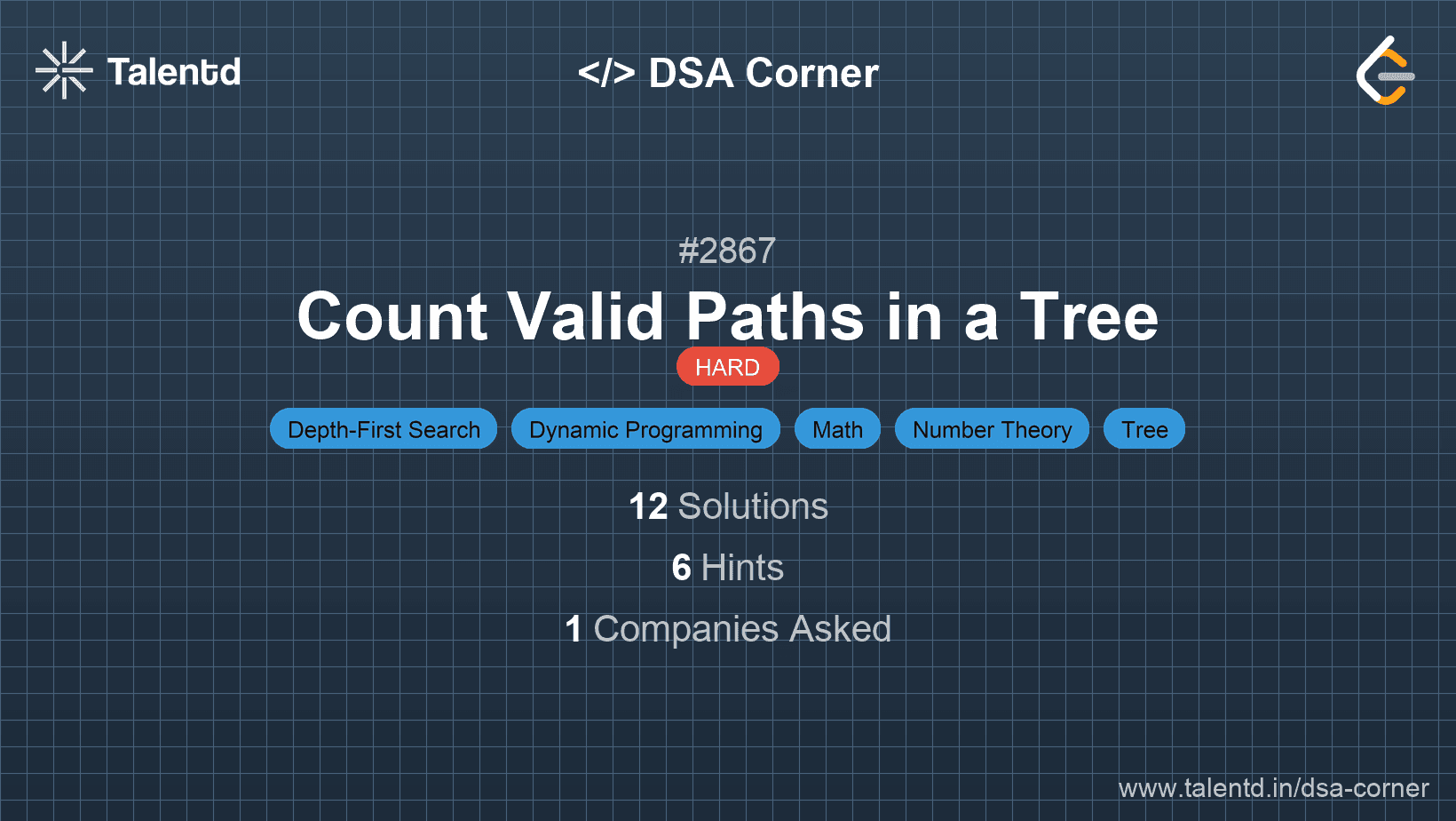 Problem visualization for Count Valid Paths in a Tree