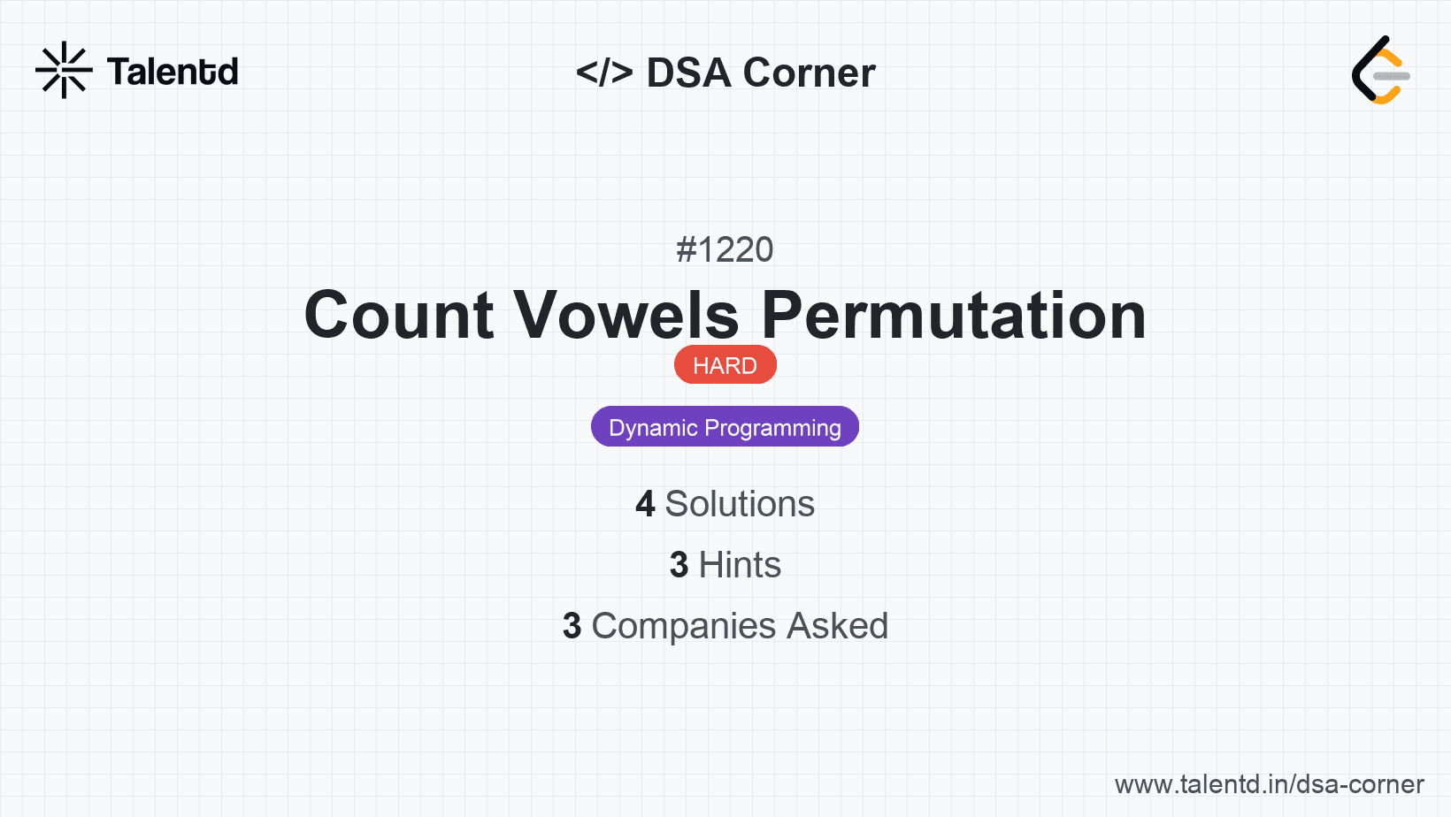 Problem visualization for Count Vowels Permutation