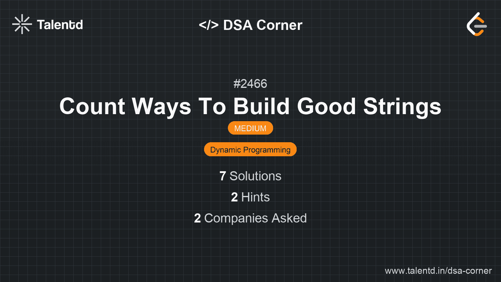 Problem visualization for Count Ways To Build Good Strings