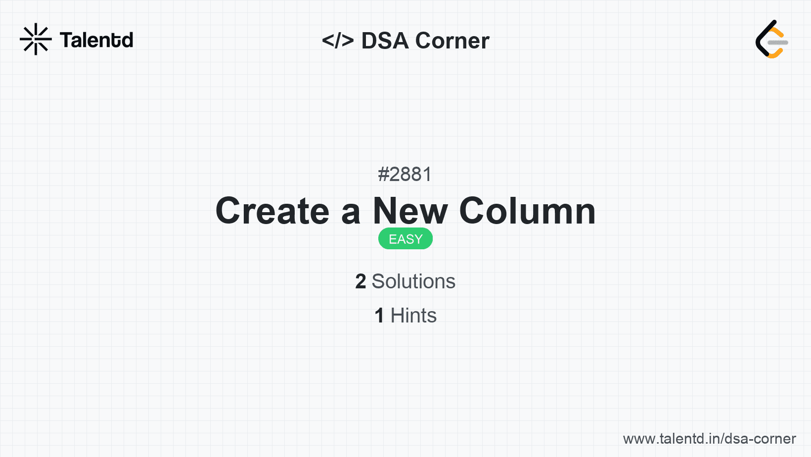 Problem visualization for Create a New Column