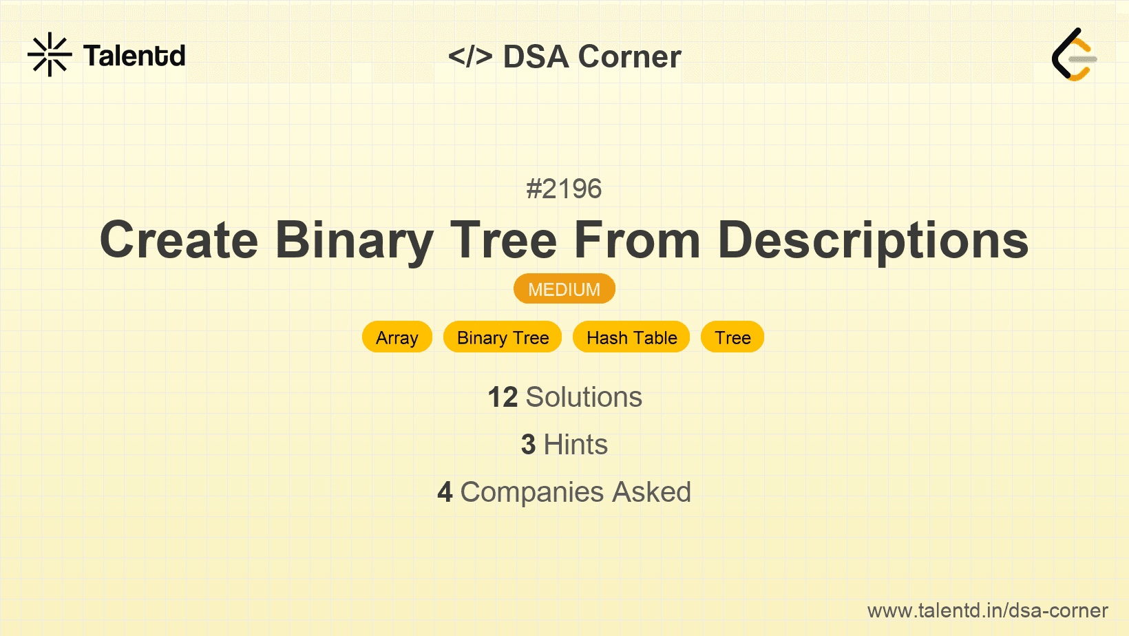 Problem visualization for Create Binary Tree From Descriptions