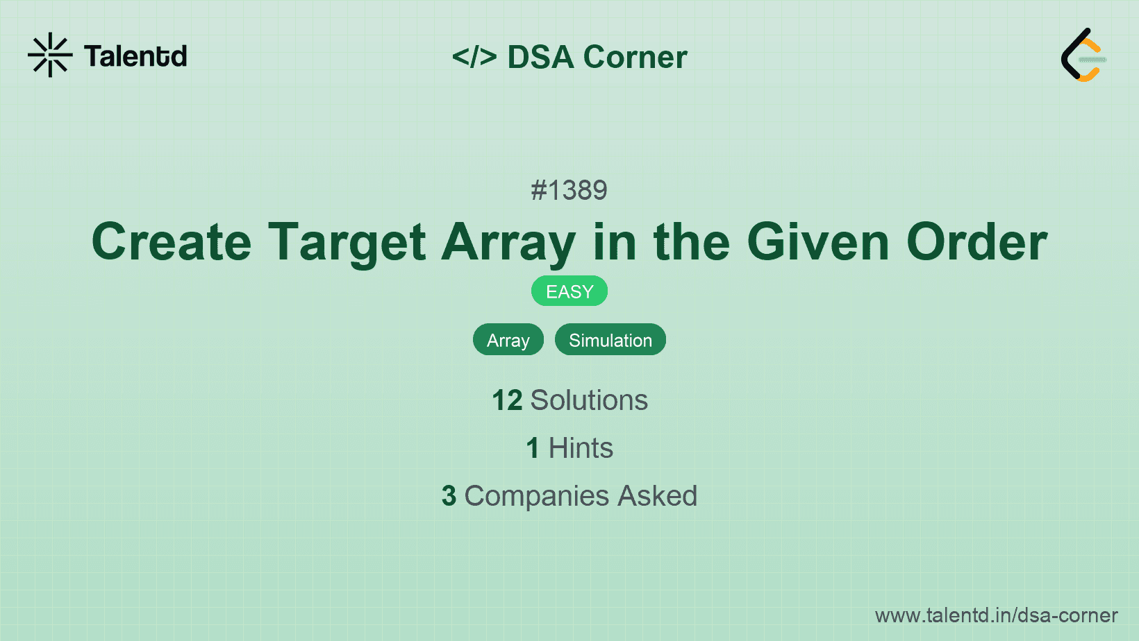 Problem visualization for Create Target Array in the Given Order