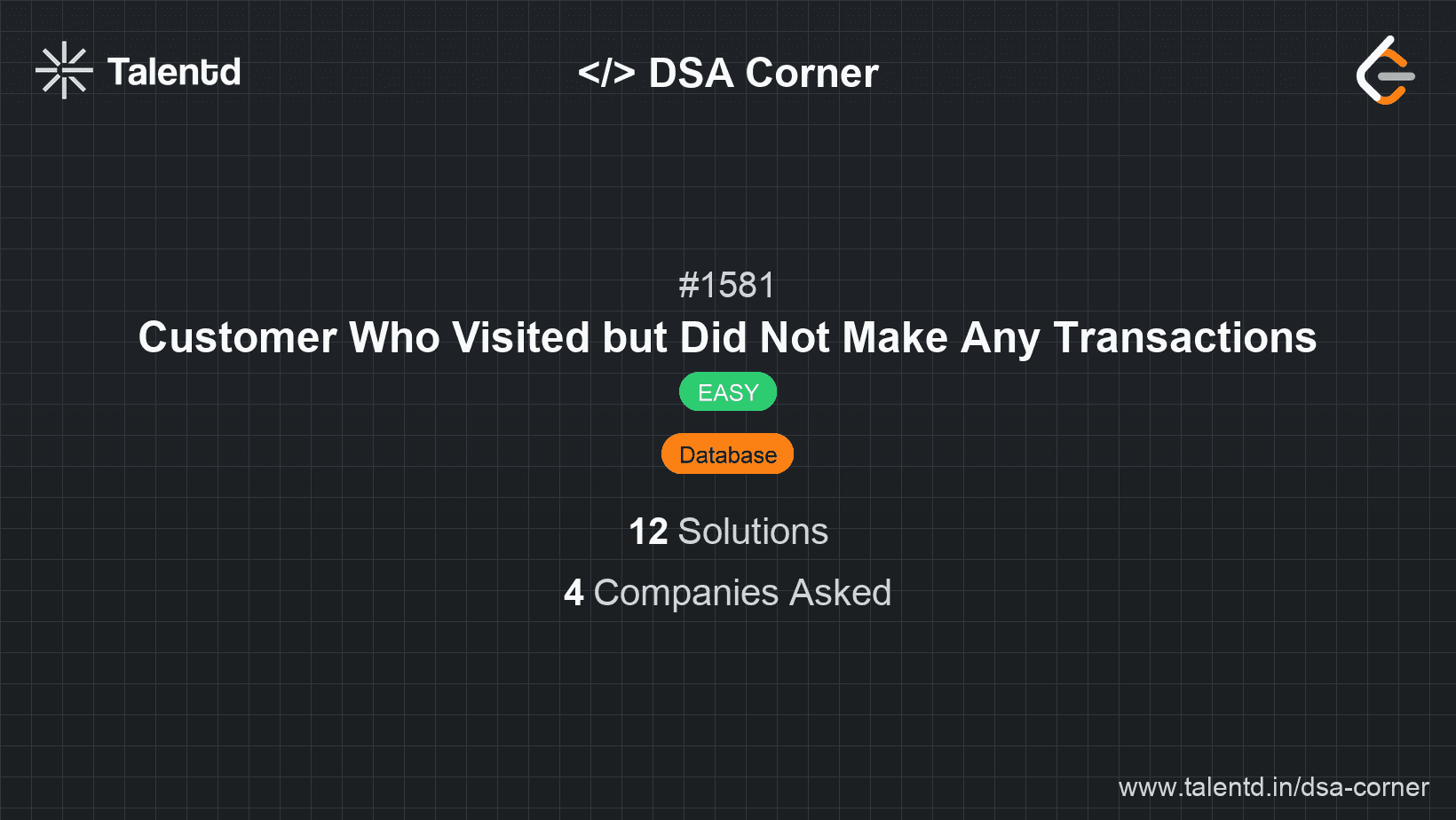 Problem visualization for Customer Who Visited but Did Not Make Any Transactions