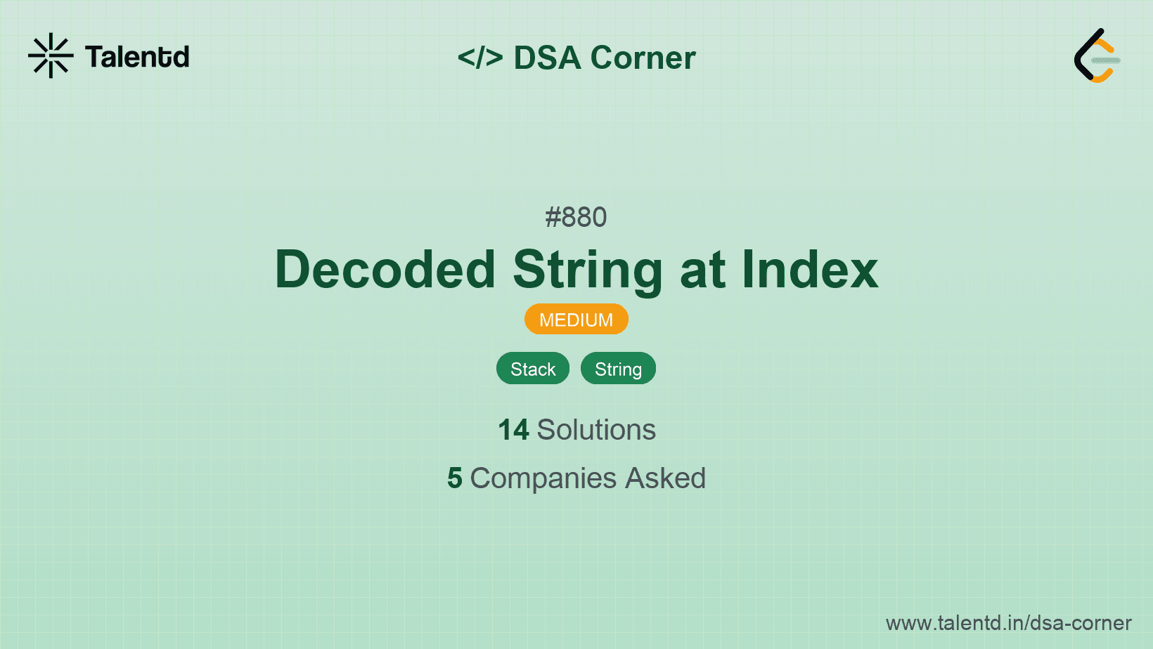 Problem visualization for Decoded String at Index