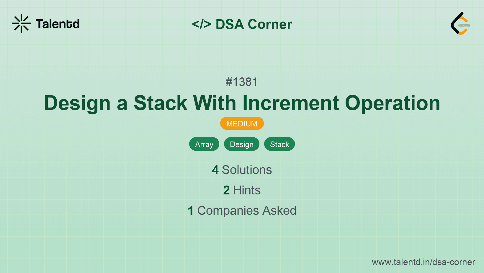 Problem visualization for Design a Stack With Increment Operation