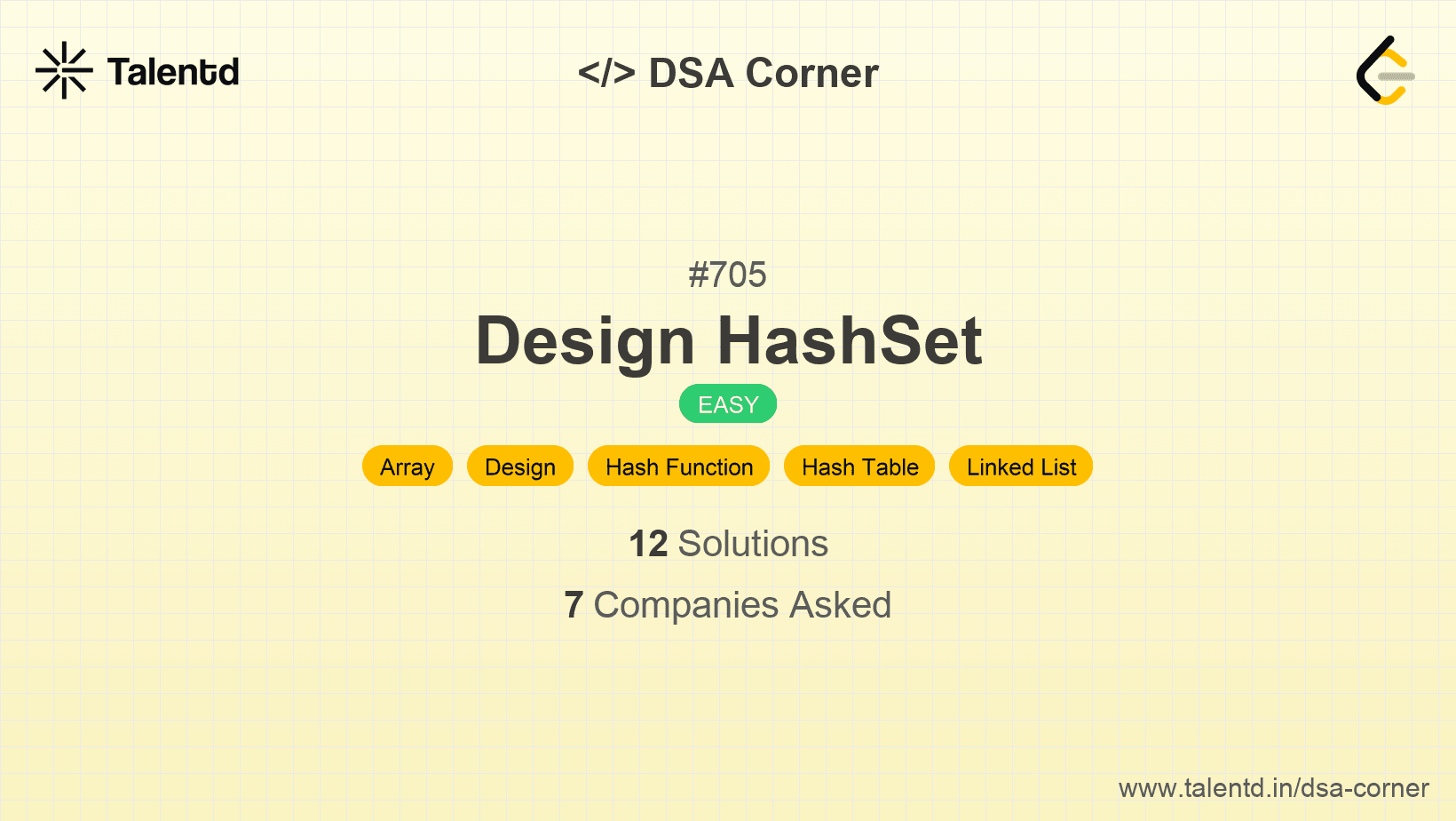 Problem visualization for Design HashSet