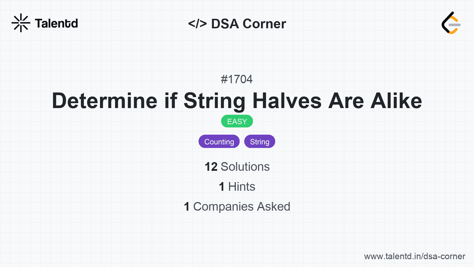 Problem visualization for Determine if String Halves Are Alike