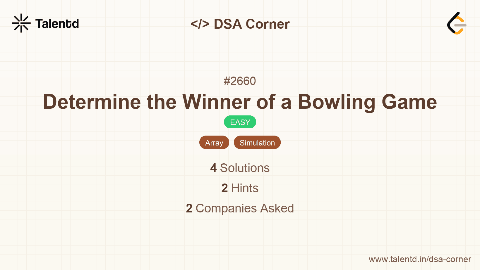 Problem visualization for Determine the Winner of a Bowling Game