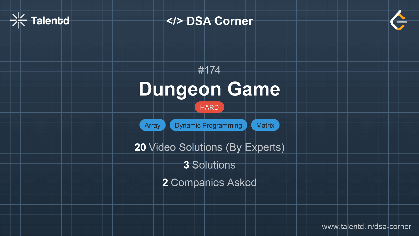 Problem visualization for Dungeon Game