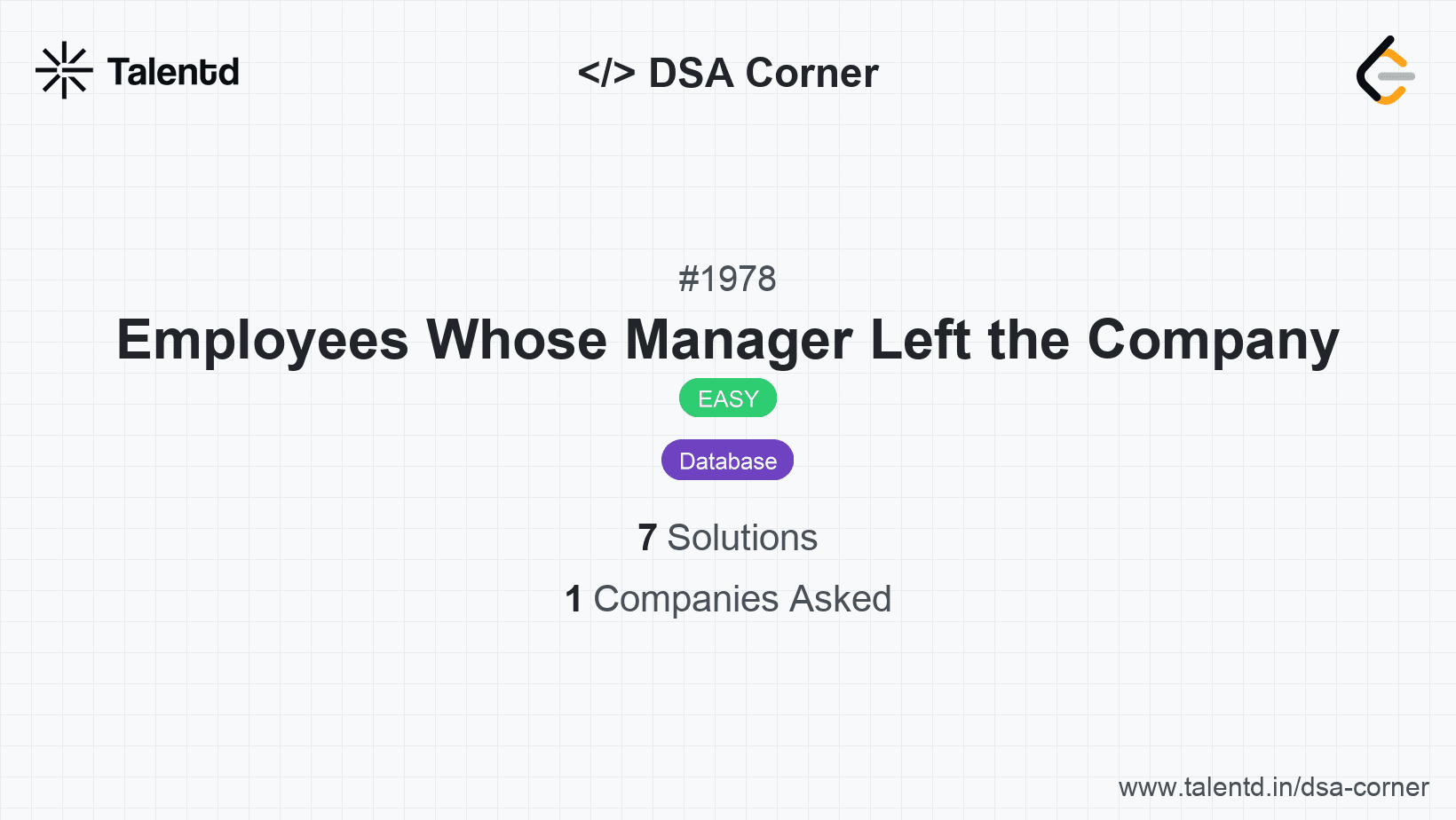Problem visualization for Employees Whose Manager Left the Company