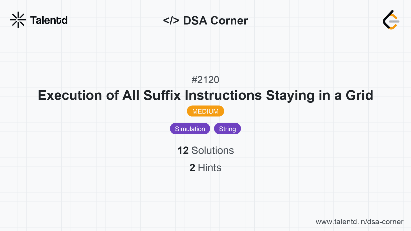 Problem visualization for Execution of All Suffix Instructions Staying in a Grid