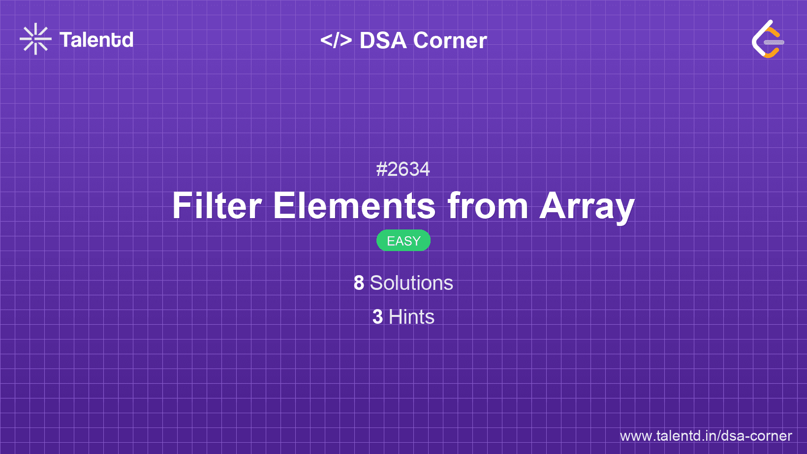Problem visualization for Filter Elements from Array