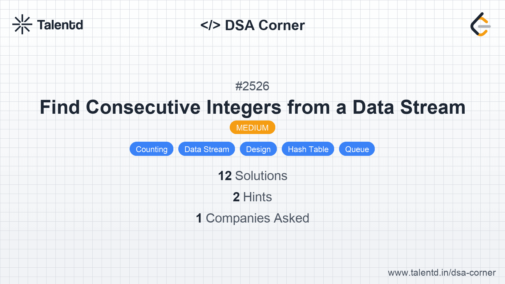 Problem visualization for Find Consecutive Integers from a Data Stream