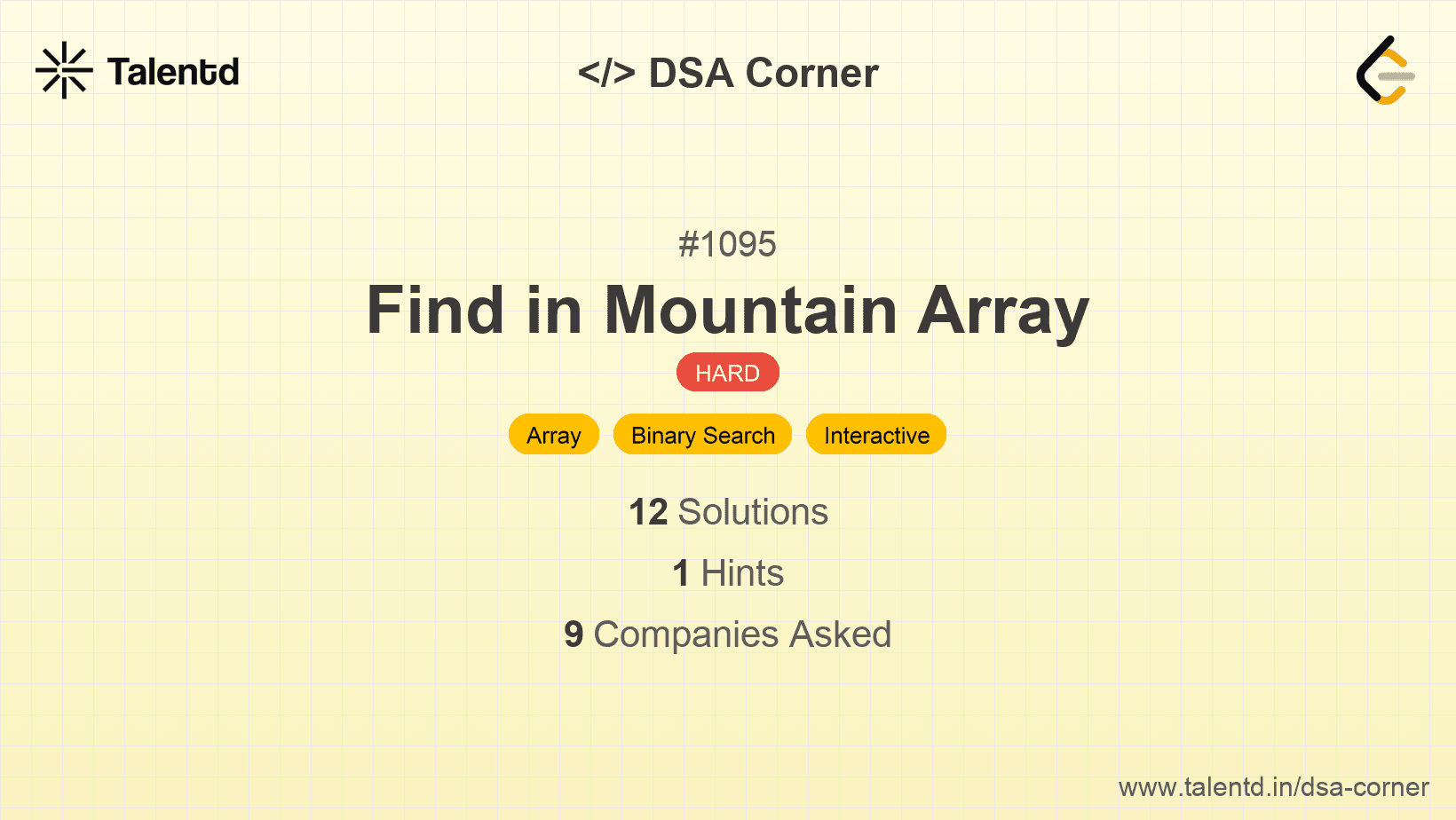 Problem visualization for Find in Mountain Array