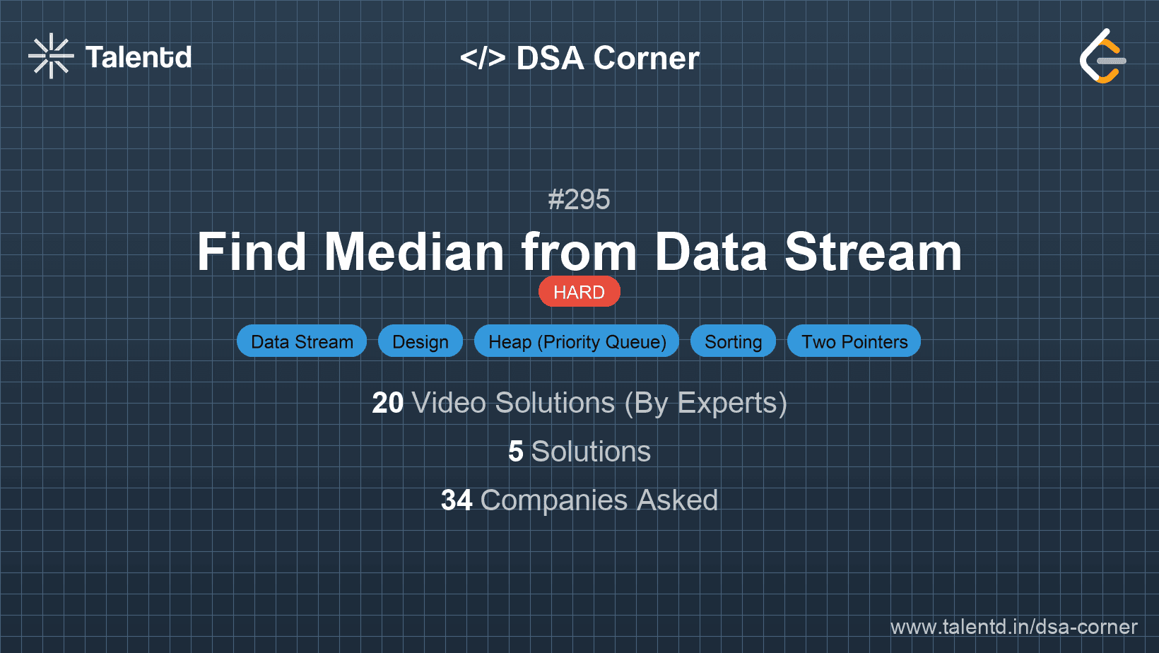 Problem visualization for Find Median from Data Stream