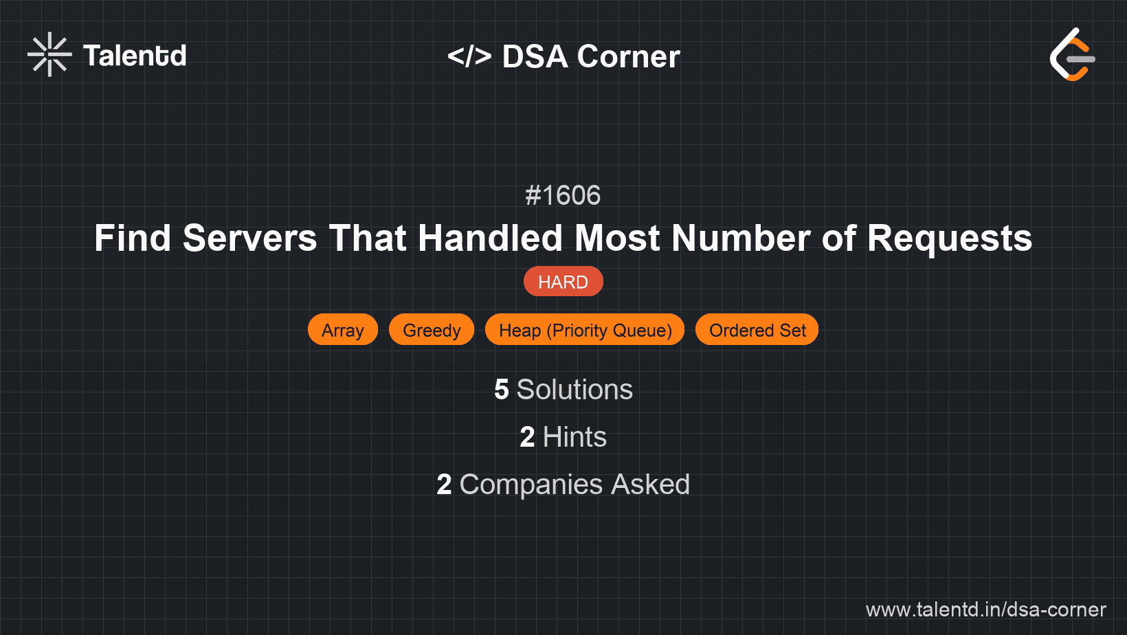 Problem visualization for Find Servers That Handled Most Number of Requests