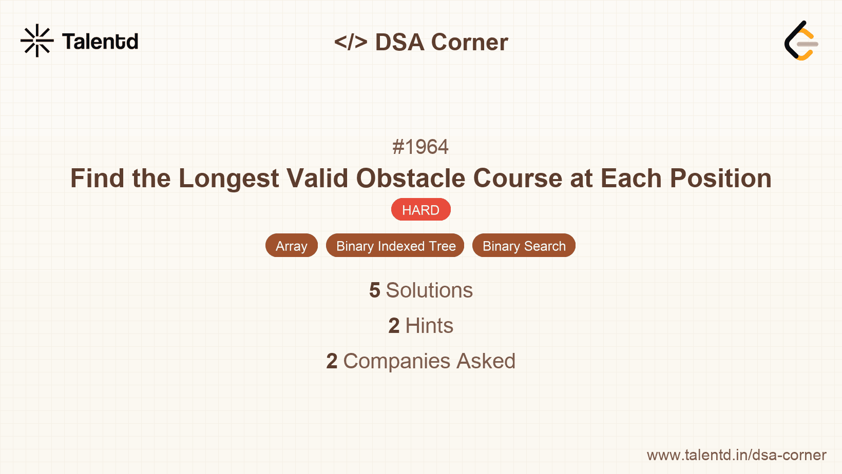 Problem visualization for Find the Longest Valid Obstacle Course at Each Position