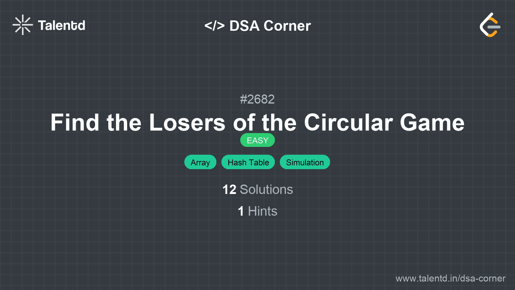 Problem visualization for Find the Losers of the Circular Game