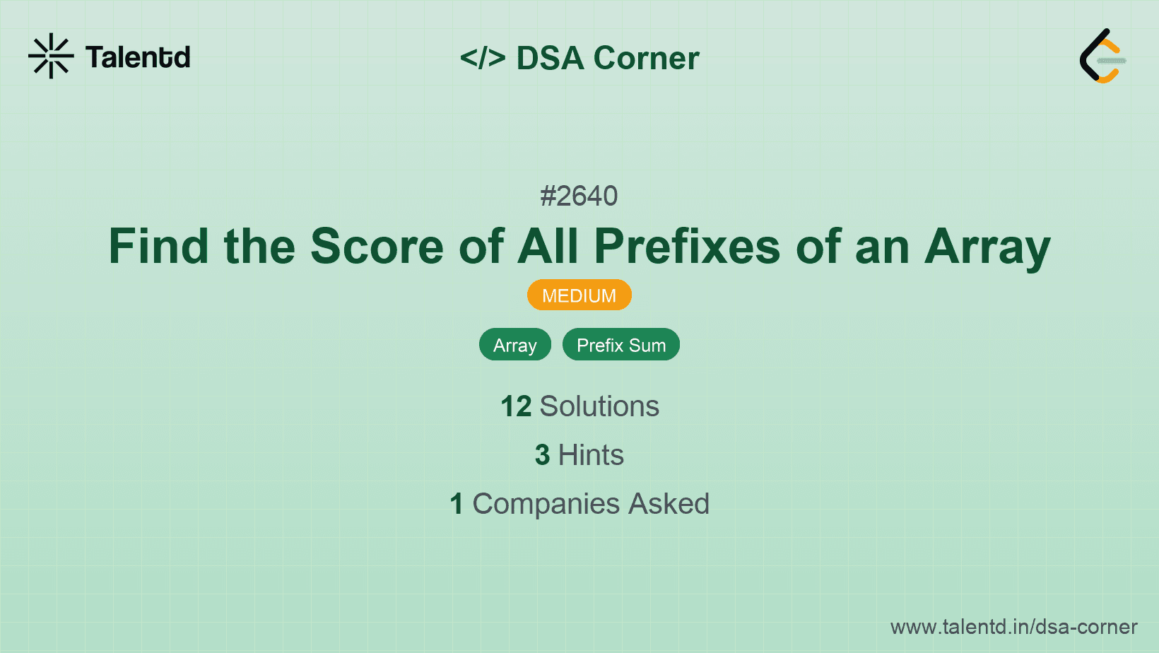 Problem visualization for Find the Score of All Prefixes of an Array