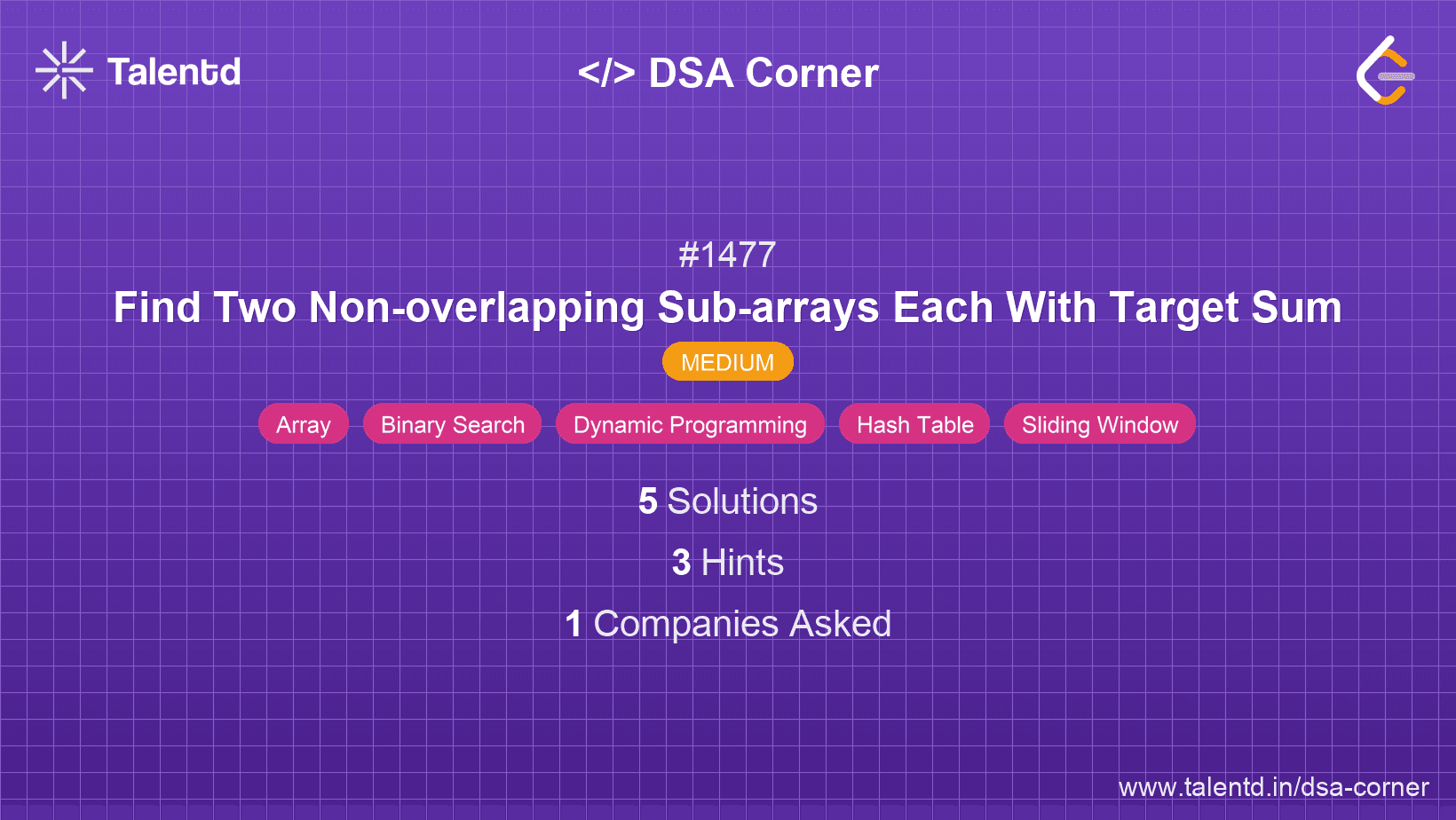 Problem visualization for Find Two Non-overlapping Sub-arrays Each With Target Sum