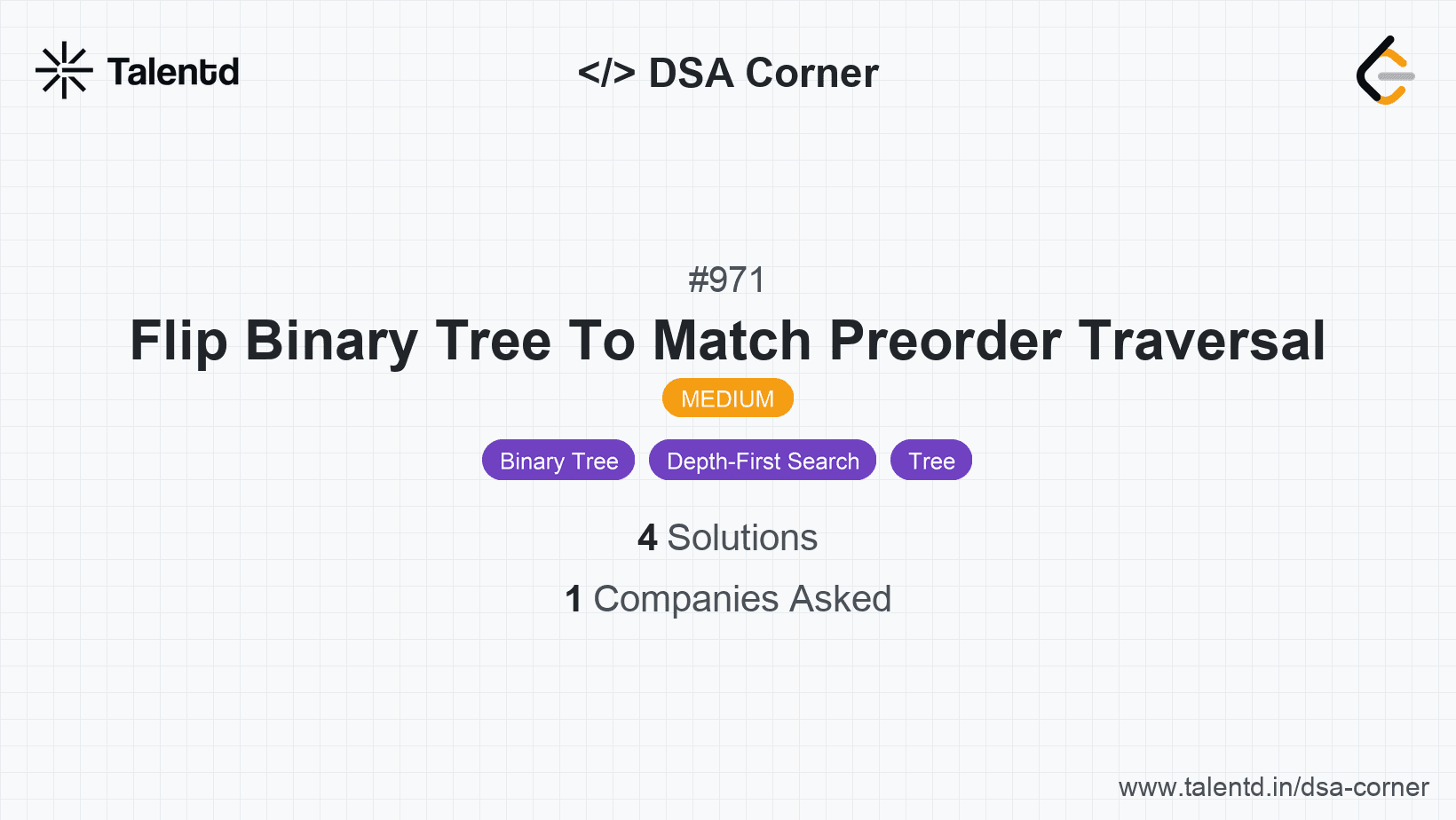 Problem visualization for Flip Binary Tree To Match Preorder Traversal